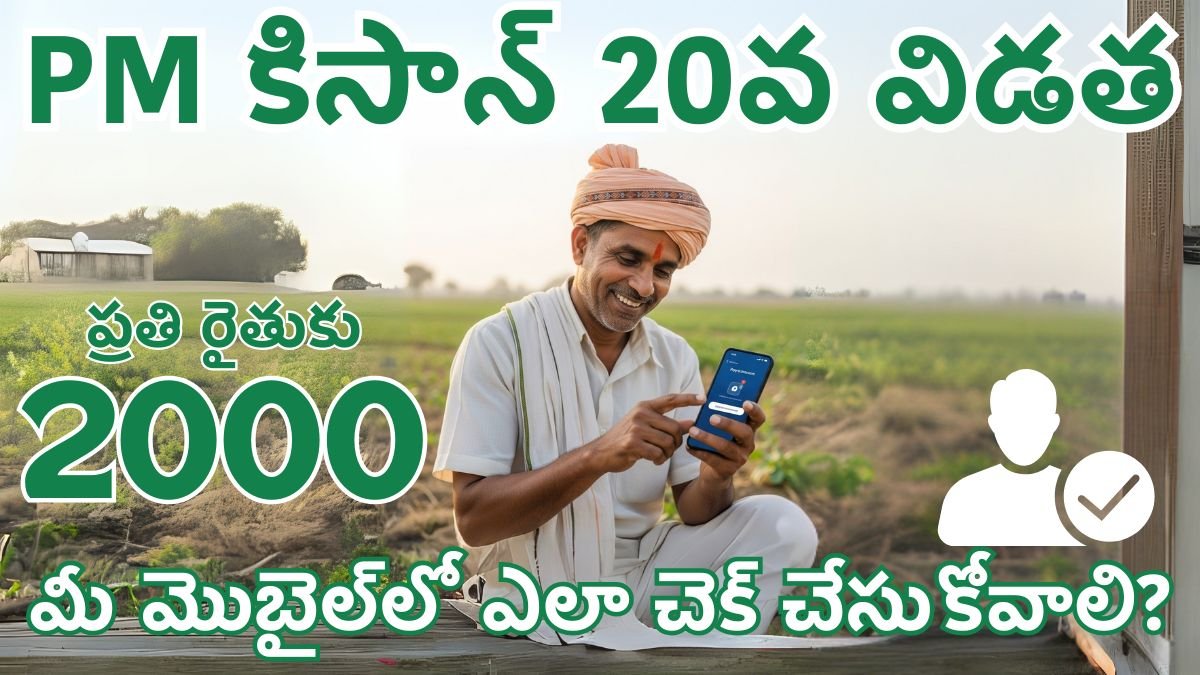 How To Check PM Kisan 20th Installment Payment Status In Your Mobile