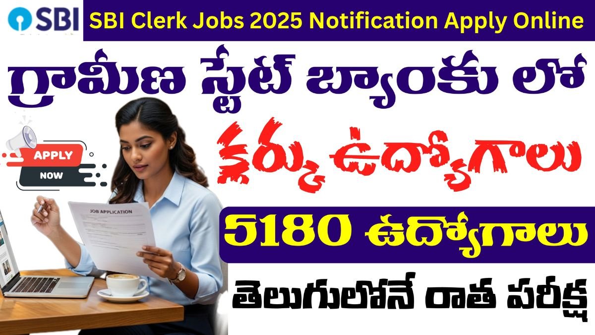SBI Clerk Jobs 2025 Notification Apply Online